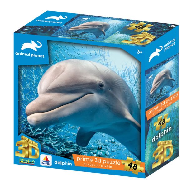 3D PUZZLE 48 ANIMAL PLANET-DOLPHIN